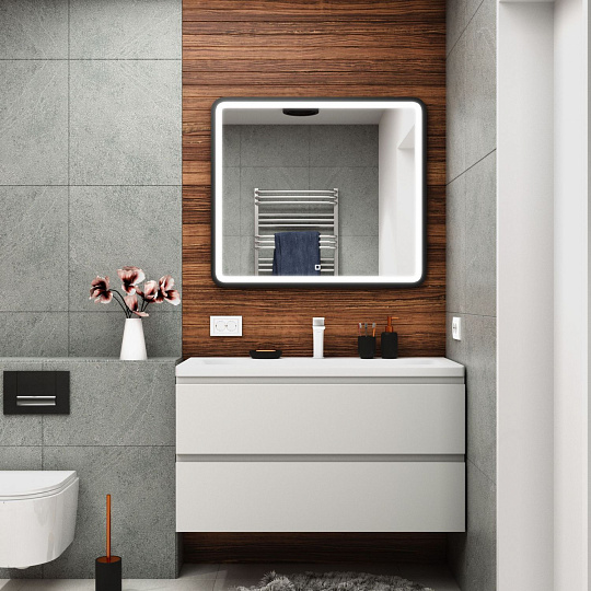 Мебель для ванной Art&Max AM-Bianchi-1000-2C-SO-BL белый глянец, подвесная