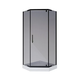 Душевой уголок Niagara Eco NG-009-14DT 90х90х195 стекло тонированное, профиль черный