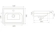 Мебельная раковина Opadiris CeraStyle Frame 50 - превью 2