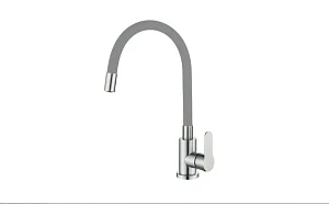 Смеситель для кухни Oute T40193B-5 с гибким изливом, серый