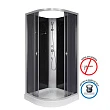 Душевая кабина Niagara Eco E90/13/TN/BK 90х90 низкий поддон, стекло тонированное - превью 2
