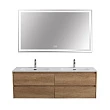 Мебель для ванной Belbagno Kraft 140 подвесная, с 4-мя ящиками, Rovere Nebrasca Nature - превью 2