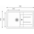 Мойка кухонная TopZeroSusanna 780.500-49 Titan 49, 50х78 см - превью 1