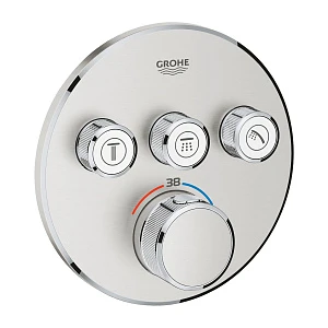 Термостат Grohe Grohtherm SmartControl 29121DC0 на 3 выхода суперсталь