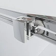 Душевая дверь в нишу Vincea Garda 105х190 профиль черный, стекло прозрачное - превью 1