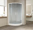 Душевой уголок Vegas Glass ZS 110 01 02 профиль белый, стекло шиншилла - превью 1