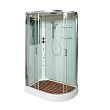 Душевая кабина AvaCan A102LGM, 120х80х220 см, стекло прозрачное, профиль хром - превью 1