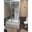 Душевая кабина Frank F553-1 120x85x215 см, стекло прозрачное, профиль хром - превью 1