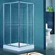 Душевой уголок Timo TL-9002 Romb Glass с поддоном, 90x90x200 см - превью 1