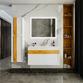 Мебель для ванной Бриклаер Берлин 100 белый глянец