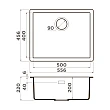 Мойка кухонная Omoikiri Yamakawa 55T-U/I 4993431 55,6х45,6 см белая - превью 1
