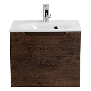 Тумба с раковиной Belbagno Etna 50 подвесная, 1 ящик, Rovere Moro