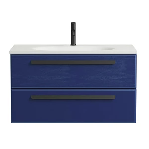 Тумба с раковиной Cezares Eco 90 подвесная, 2 ящика, Sapfiro (раковина CZR-900/480-LV-MR-ECO)
