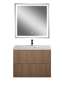 Мебель для ванной Art&Max Verona-Push 80 подвесная, 2 ящика, Kadena Wood