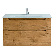 Тумба с раковиной BelBagno Etna H-60 90 подвесная, 2 ящика, Rovere Nature (раковина BB910/465-LV-VTR-BL)