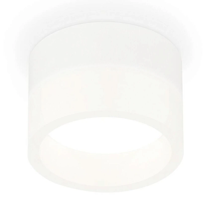 Комплект накладного светильника с акрилом SWH/FR белый песок/белый матовый GX53 XS8101015 (С8101, N8