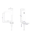 Смеситель для раковины Rush Melos SUS1101-12Grey графит - превью 1