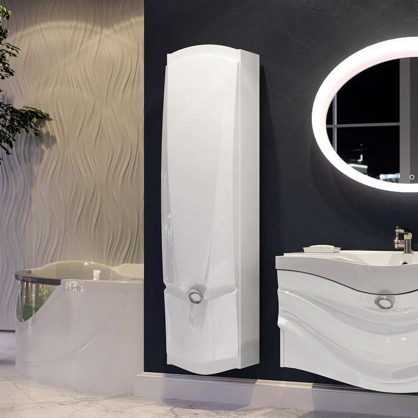 Шкаф-пенал Aima Design Sunrise / Eclipse / Cloud 30П L white