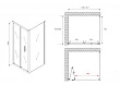 Душевой уголок Abber Sonnenstrand AG07120B-S85B 85х120х195 см - превью 1