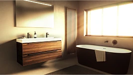Акриловая ванна Riho Modesty B090002220 170х76 белая/черная матовая Sparkle System
