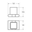Держатель стаканов двойной Art&Max Platino AM-E-3968-MB черный - превью 1
