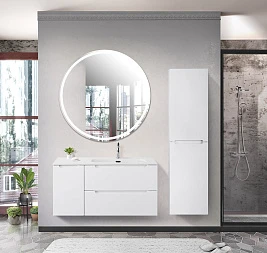 Мебель для ванной Belbagno Etna 100 R подвесная, Bianco Lucido