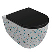 Унитаз подвесной Isvea Infinity 10NF02001SV-2L-TRZ безободковый, белый матовый (Terrazzo)
