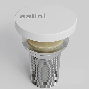 Донный клапан для раковины Salini D502 S-Stone белый матовый