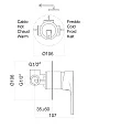 Смеситель Fiore Kera 88NN7565 для душа черный - превью 1