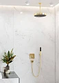 Термостат Hansgrohe ShowerSelect 15763990 для душа, на 2 потребителя, полированное золото - превью 2