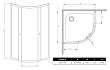 Душевой уголок Radaway Classic A 90x170 коричневое стекло - превью 2