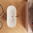 Акриловая ванна Frank F6104 White/Red 170х75 см, красная - превью 1