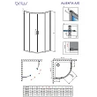 Душевое ограждение Radaway Alienta A 80х80 хром/прозрачное - превью 1