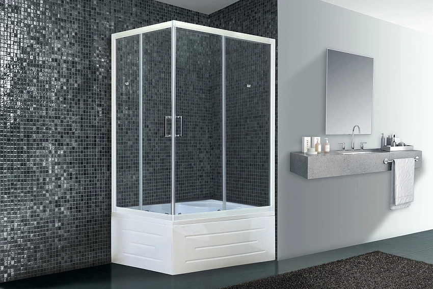 Душевой уголок Royal Bath RB 8100BP-T-R 100х80 см (прозрачное) правый