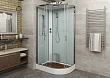 Душевая кабина AvaCan A102L, 120х80х220 см, стекло прозрачное, профиль хром - превью 1