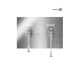 Кнопка смыва OLI Less is More 883525 хром матовый