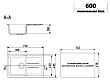 Мойка кухонная Ulgran U-507-343 антрацит - превью 1
