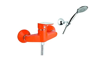 Смеситель Fiore Kevon Chic 81OX6510 для душа, хром/оранжевый
