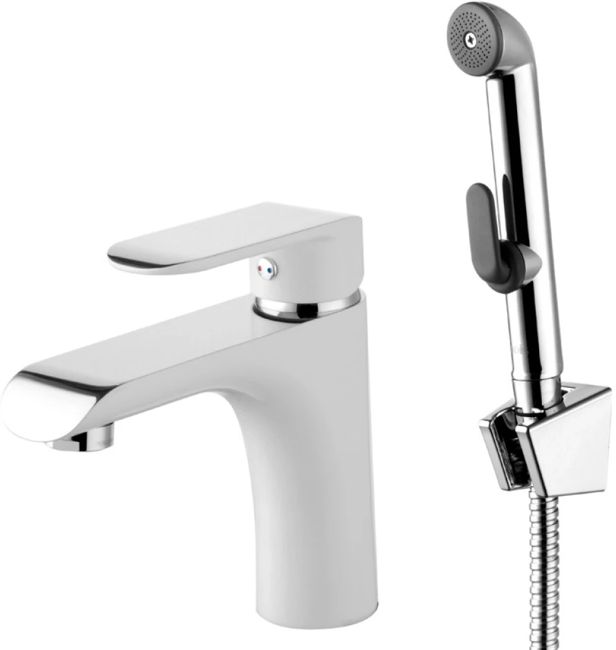 Смеситель Iddis Calipso CALSB00i08 для раковины, с гигиеническим душем