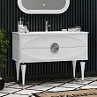 Мебель для ванной Opadiris Ибица 120 напольная, белая, фурнитура хром - превью 1