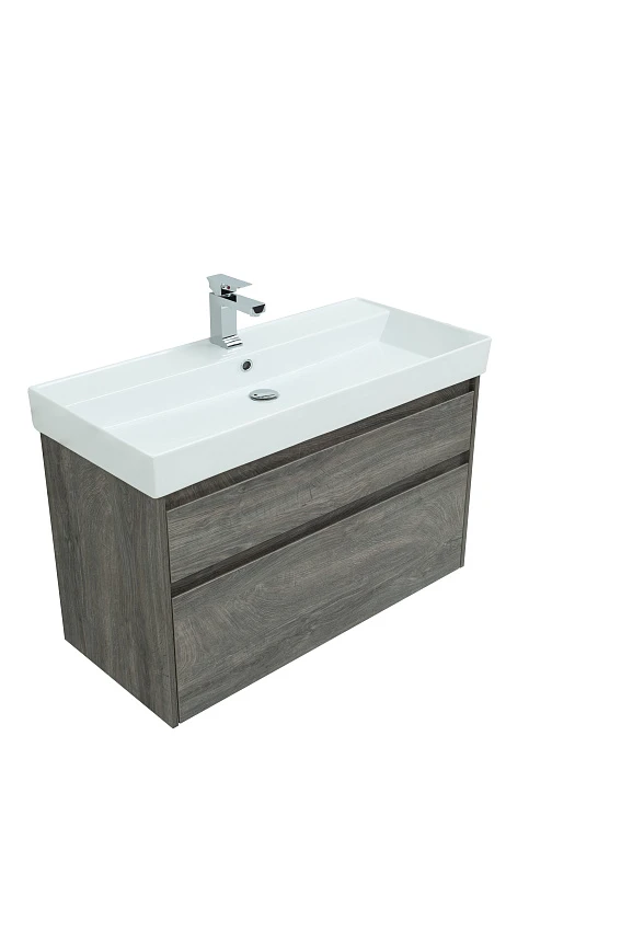 Тумба для комплекта Aquanet Nova Lite 100 дуб рошелье (2 ящика)