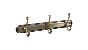 Вешалка Grampus Alfa GR-9505-3 с 3 крючками, античная латунь