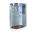 Душевая кабина AvaCan A102RLED+GMKN, 120х80х220 см, стекло прозрачное, профиль хром - превью 2