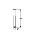 Душевая лейка Grohe Sena Stick 26465GN0 холодный рассвет, матовый - превью 1