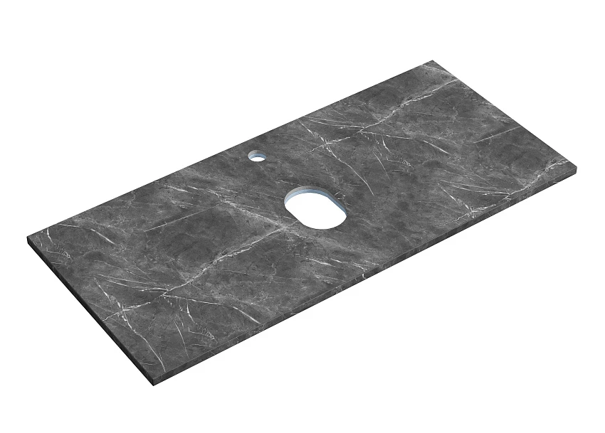 Столешница Sancos TT100A1X 100х46 с отверстием под смеситель, black sky