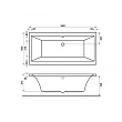 Акриловая ванна Berges Wasserhaus Tari 180x80 с каркасом - превью 1