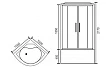 Душевая кабина Royal Bath RB 100BK3-WC-CH 100x100 (белое/матовое) - превью 2