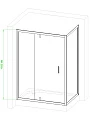 Душевой уголок Royal Bath RB 9120HV-C-CH 120х90х185 (рифленое) - превью 2
