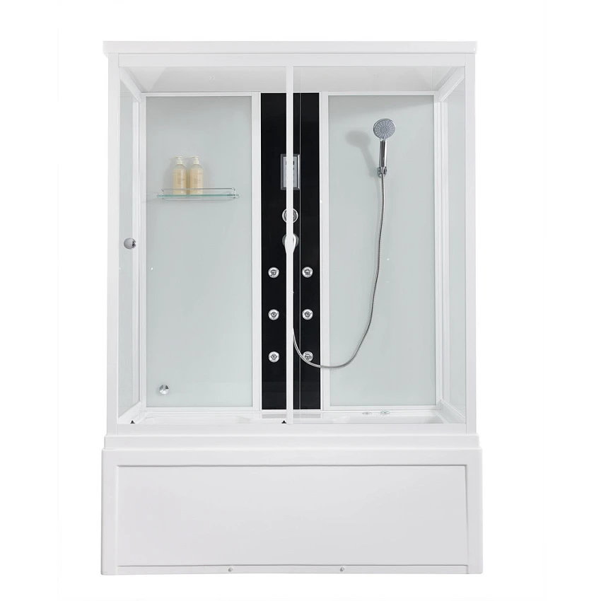 Душевая кабина Orans SR-86202WM 150х90 профиль белый, стекло прозрачное