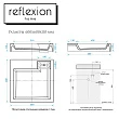 Раковина Reflexion Sigma 60х60 см над стиральной машиной - превью 1